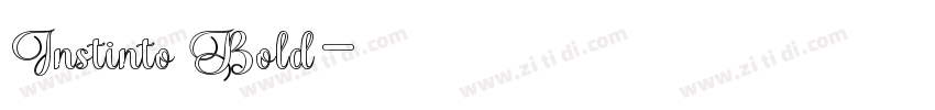 Instinto Bold字体转换